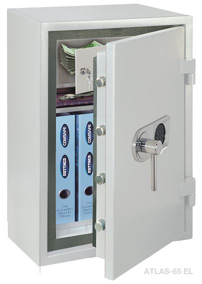 Ohovzdorn trezor ATLAS 65 EN 1 biely