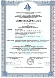 Certifik�t odolnosti 15 RU
