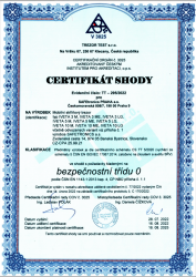 Certifikt 0. bezp. trieda